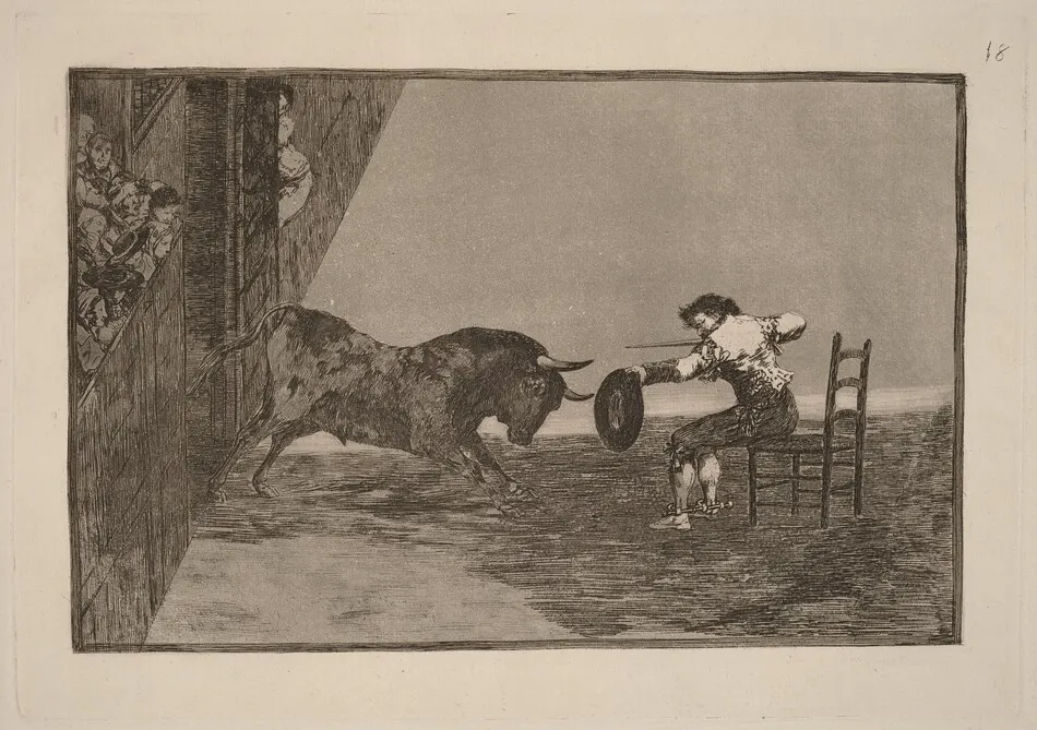 Temeridad de martincho en la plaza de Zaragoza (The Daring of Martincho in the Ring a t Saragossa) by Francisco Goya