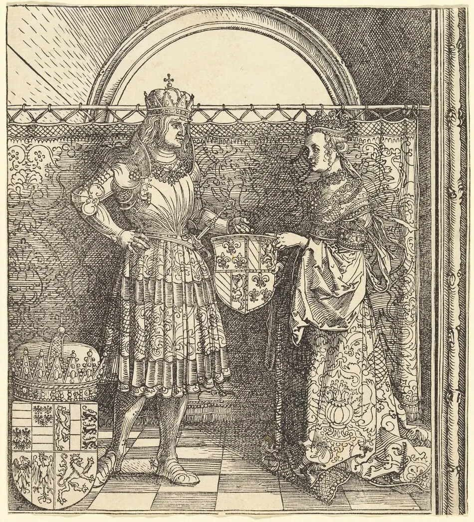 The Betrothal of Maximilian with Mary of Burgundy by Albrecht Dürer
