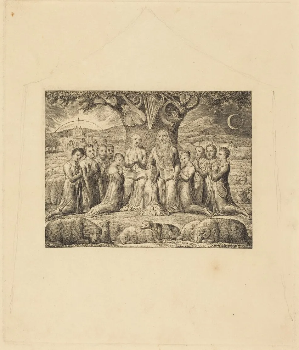 Job and His Family by William Blake