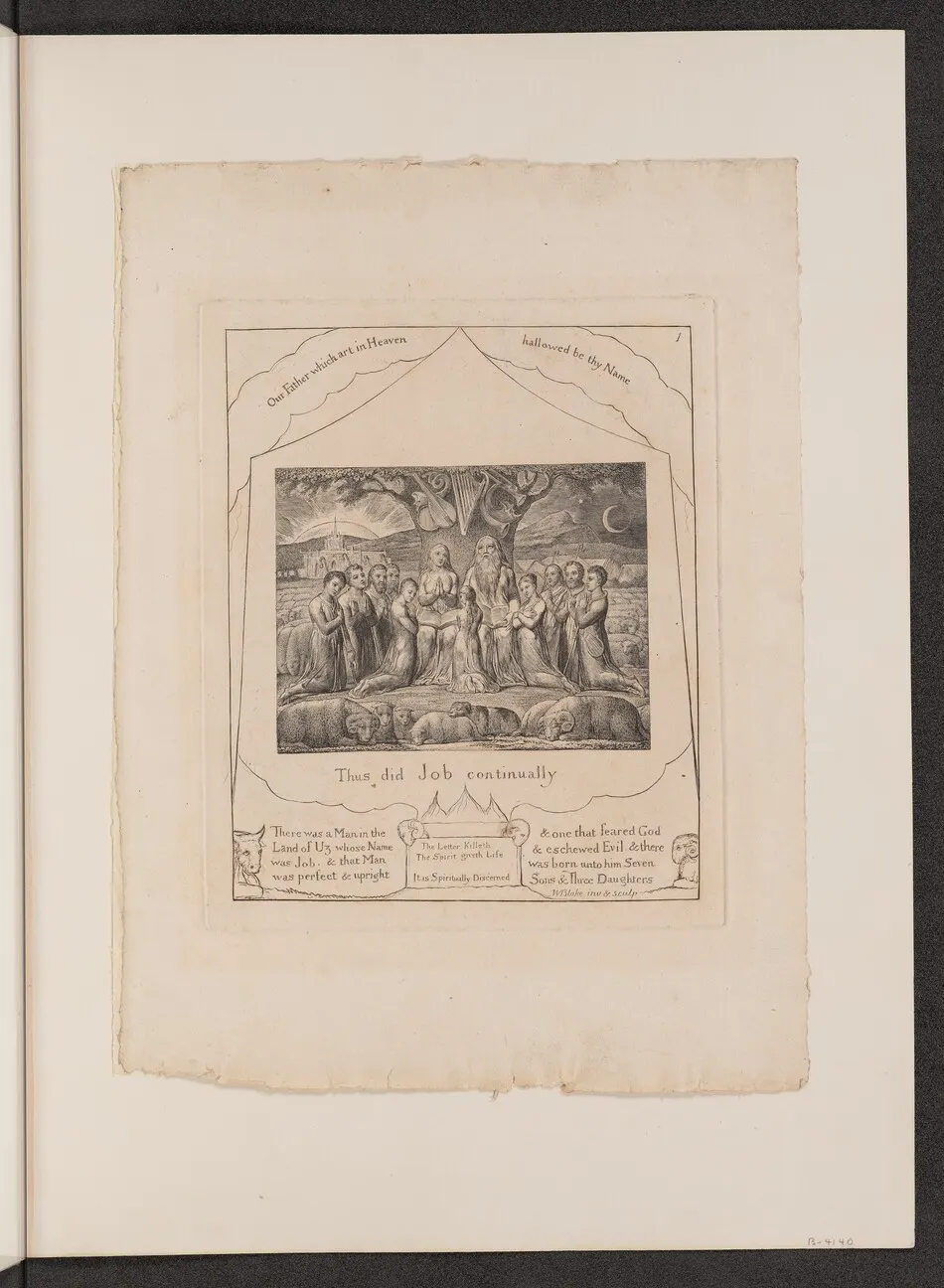 Job and His Family by William Blake