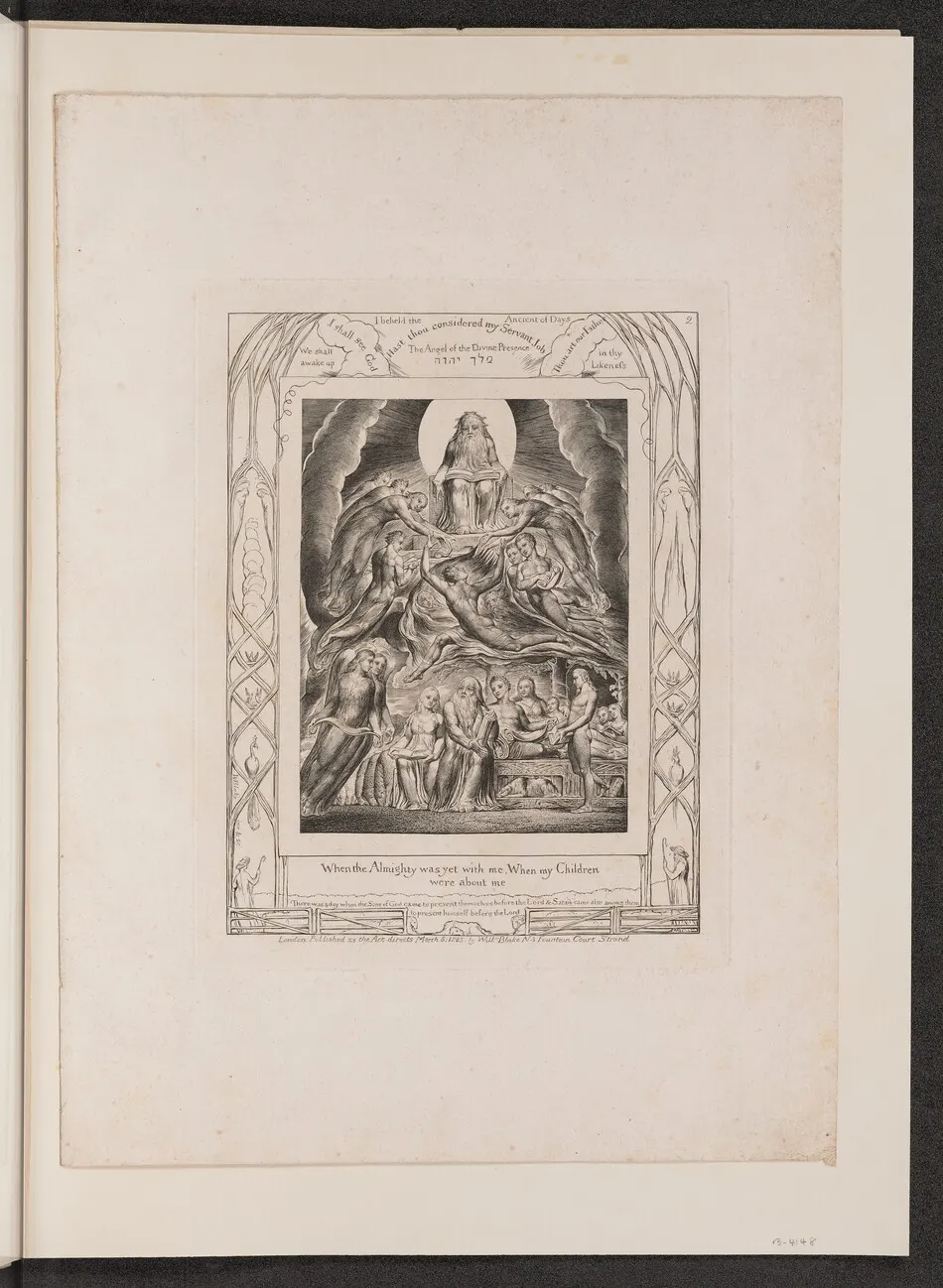 Satan Before the Throne of God by William Blake