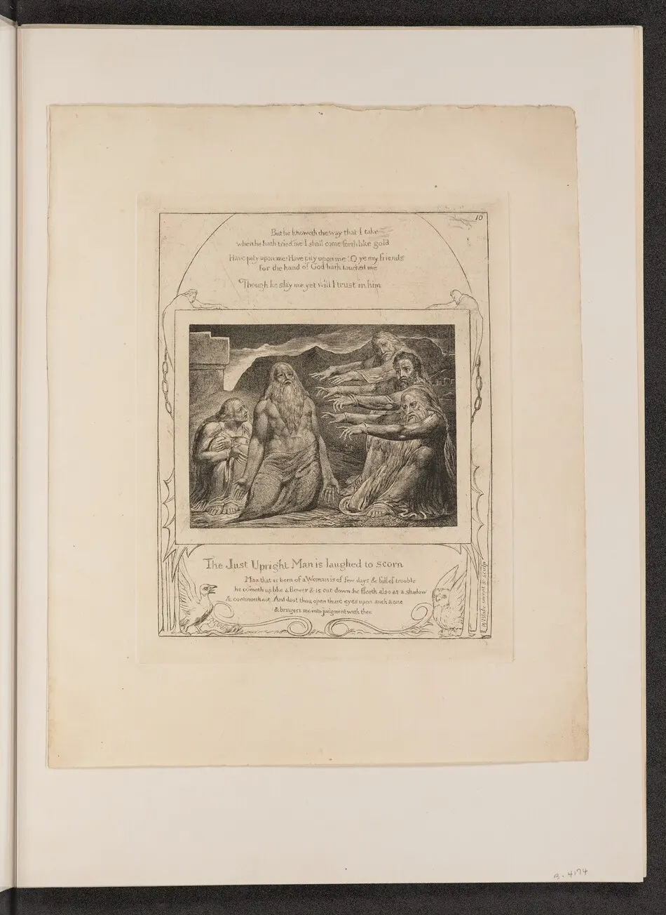 Job Rebuked by His Friends by William Blake