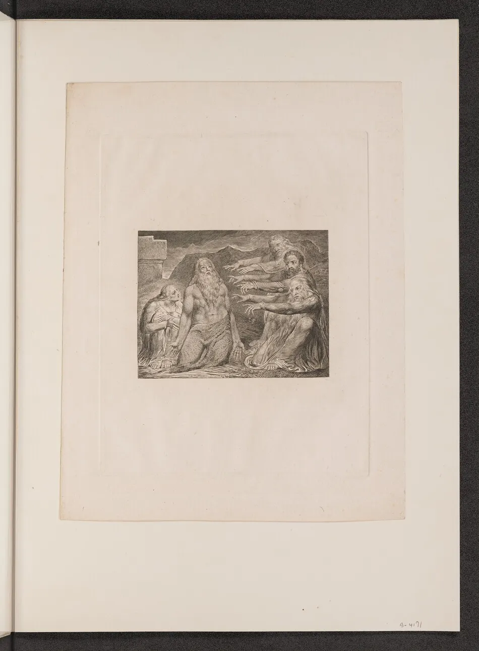Job Rebuked by His Friends by William Blake