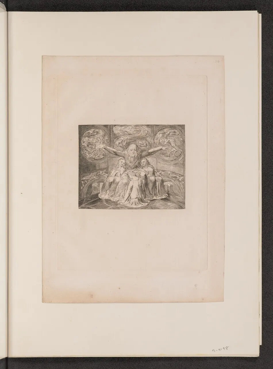 Job and His Daughters by William Blake