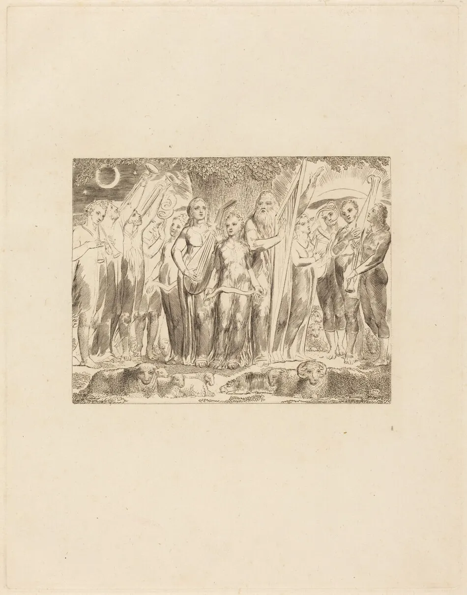 Job and His Family Restored to Prosperity by William Blake