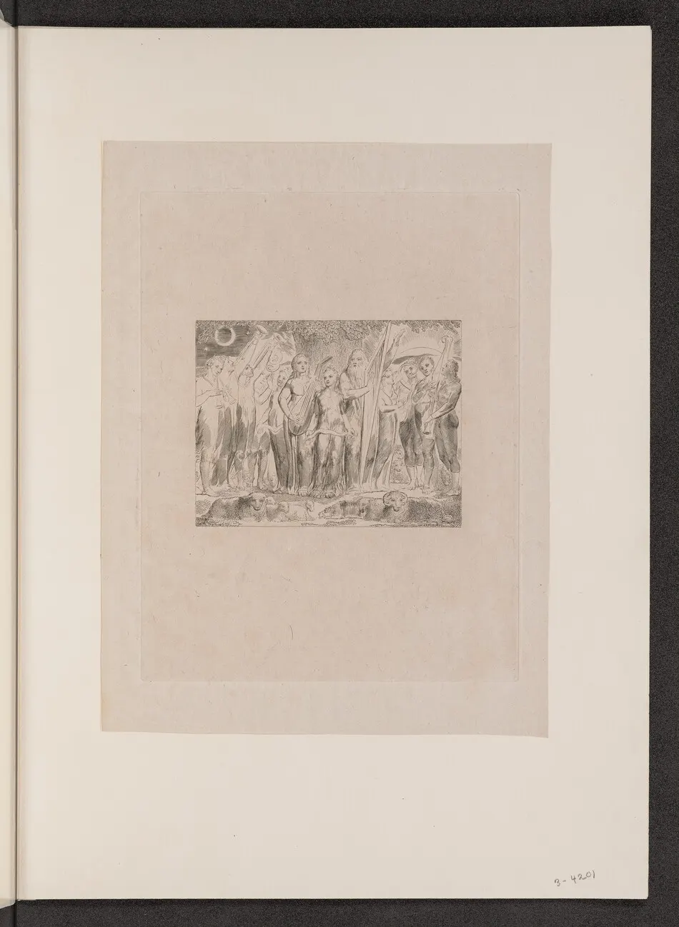 Job and His Family Restored to Prosperity by William Blake