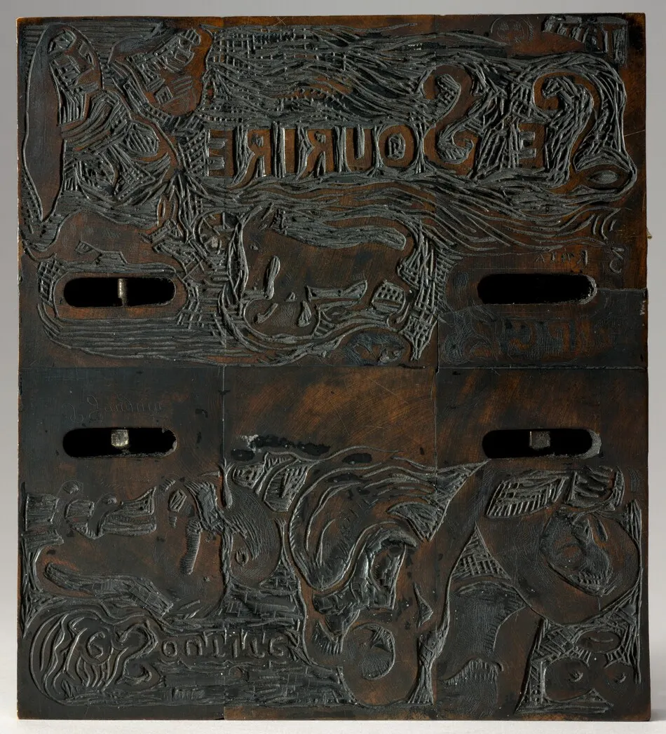 Two Title Pages for "Le Sourire" (Les deux titres du Sourire) [verso] by Paul Gauguin