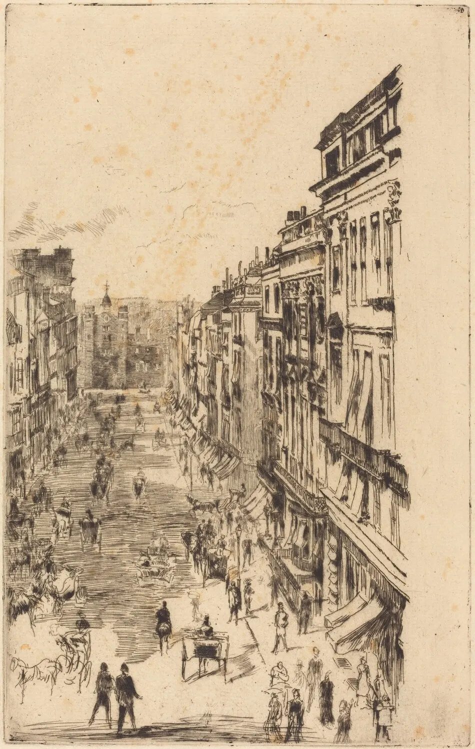 St James's Street by James McNeill Whistler