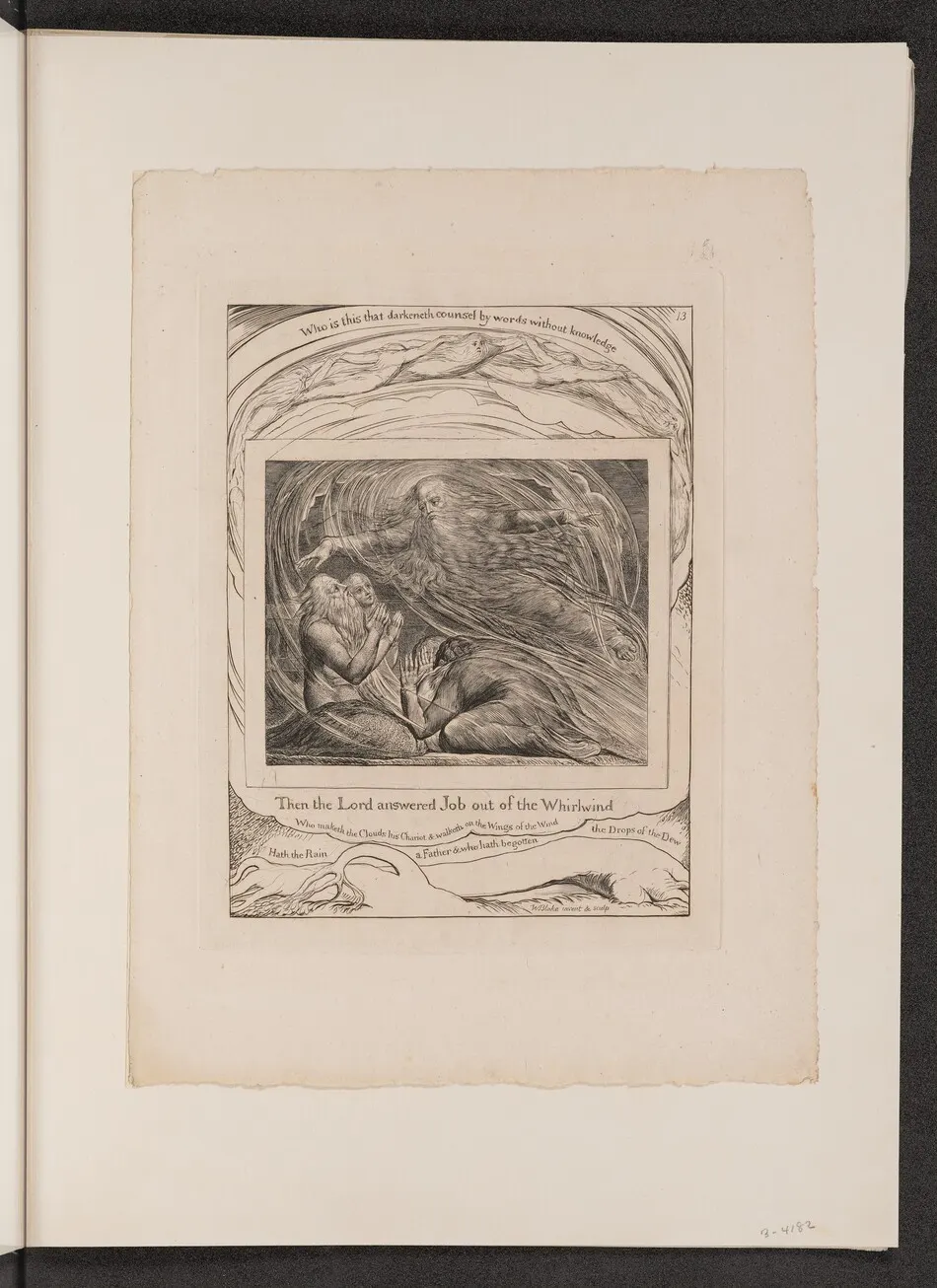 The Lord Answering Job out of the Whirlwind by William Blake