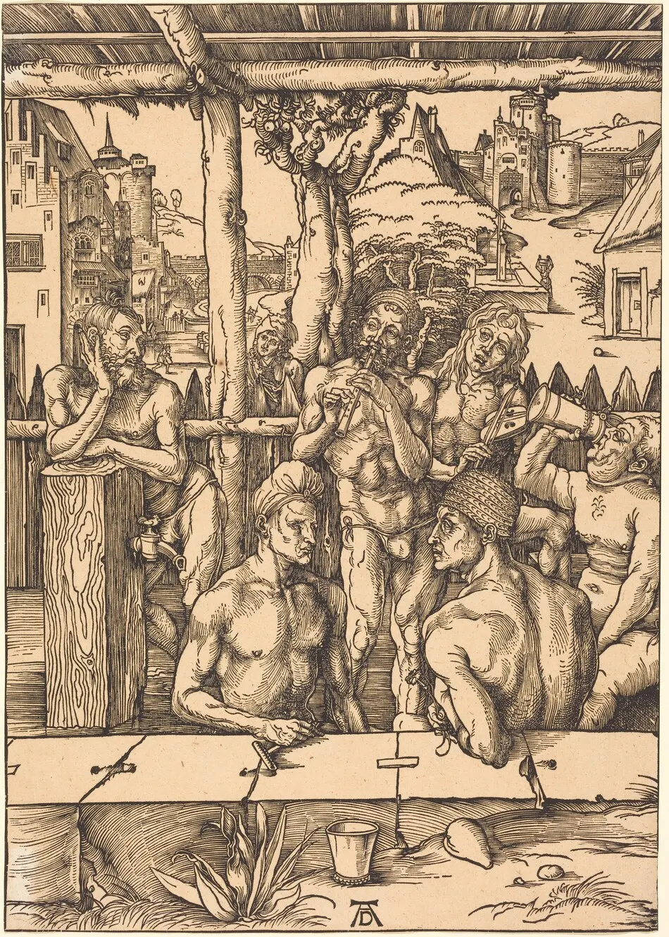 Bath House by Albrecht Dürer