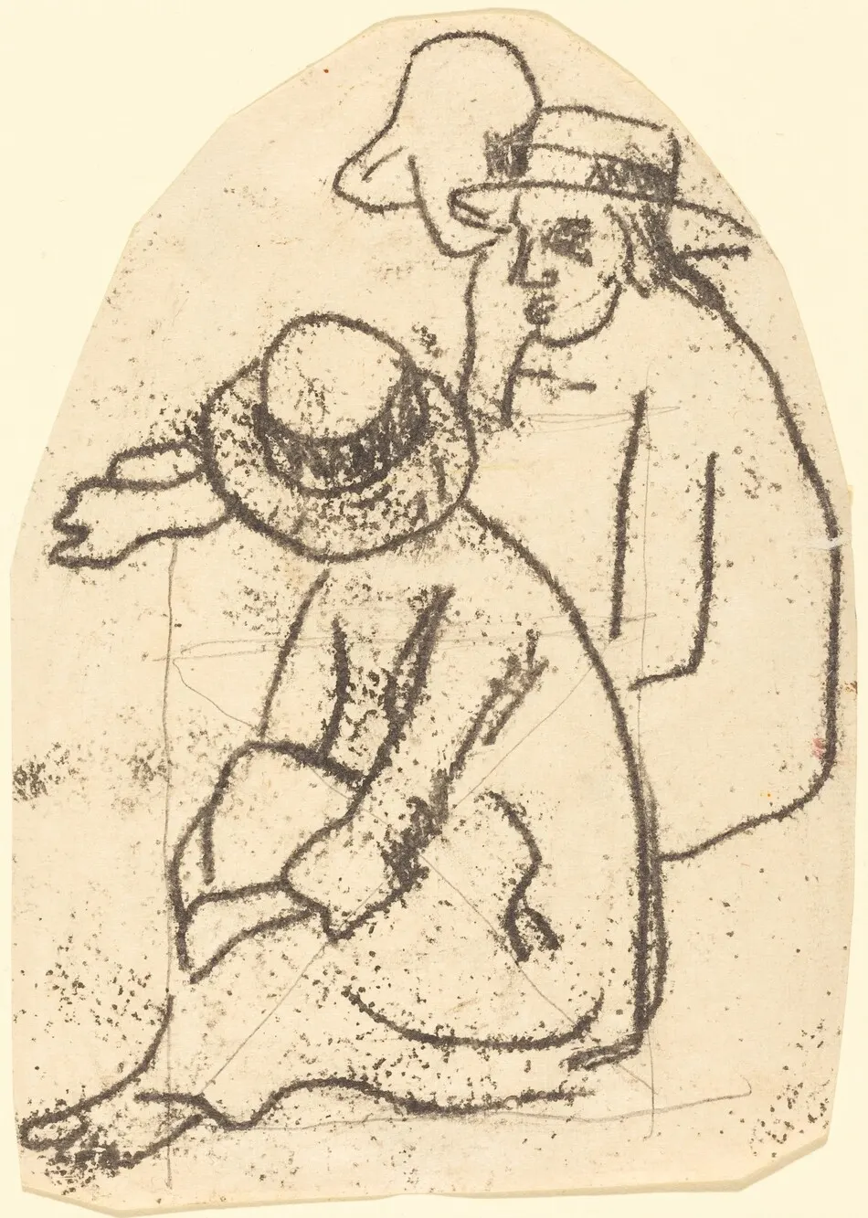 Three Tahitians (Study for "La soeur de charite") by Paul Gauguin