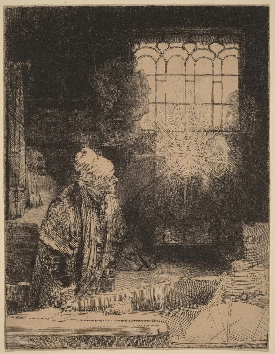 Faust by Rembrandt van Rijn
