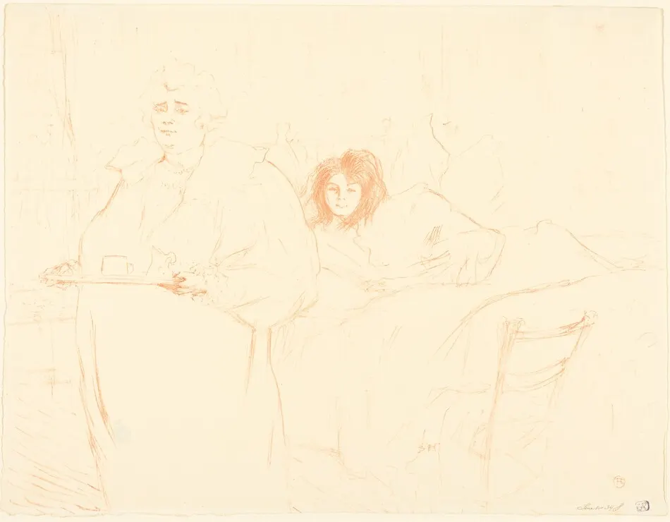 Woman with a Tray (Femme au plateau) by Henri de Toulouse-Lautrec