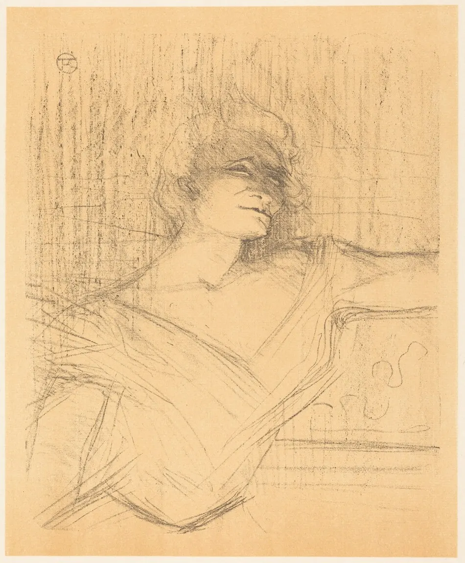 In "La glu" (Dans "La glu") by Henri de Toulouse-Lautrec