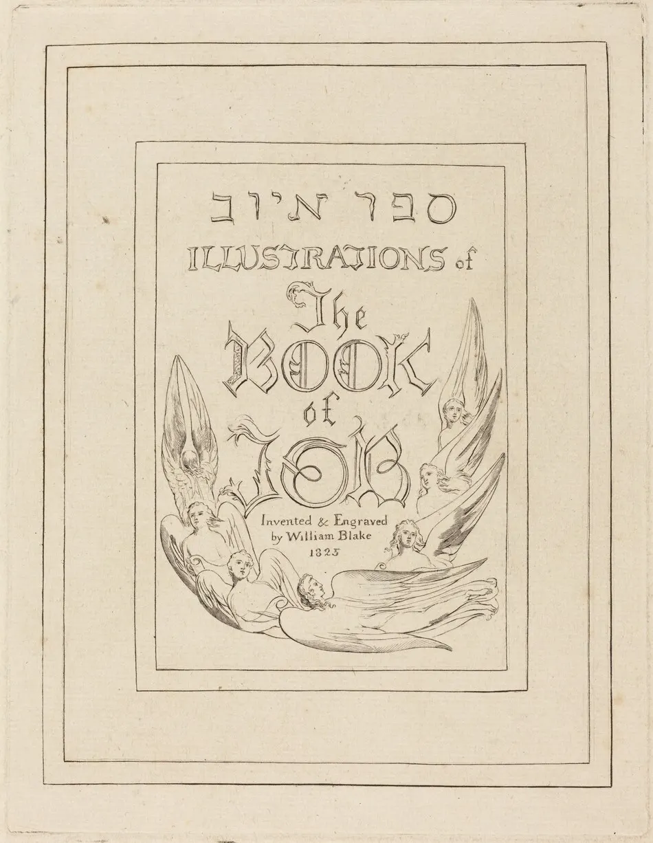 Title-Page of the Engraved Illustrations to the Book of Job by William Blake
