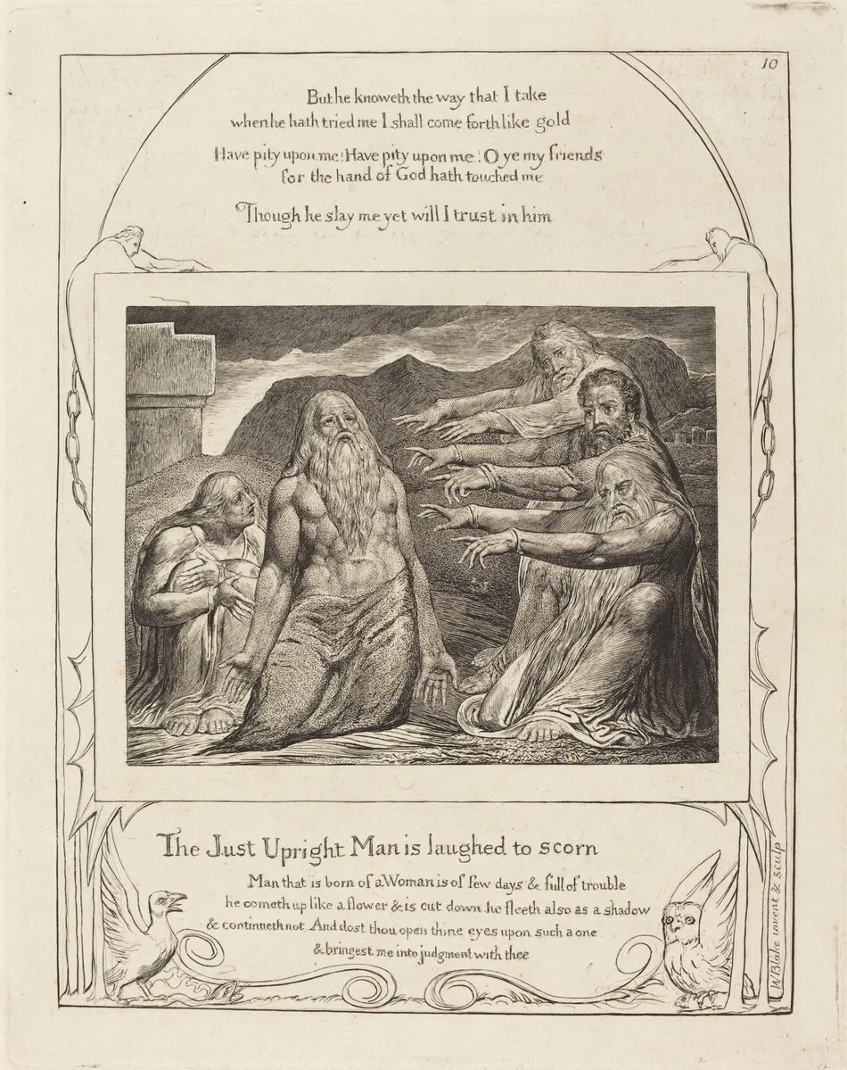 Job Rebuked by His Friends by William Blake