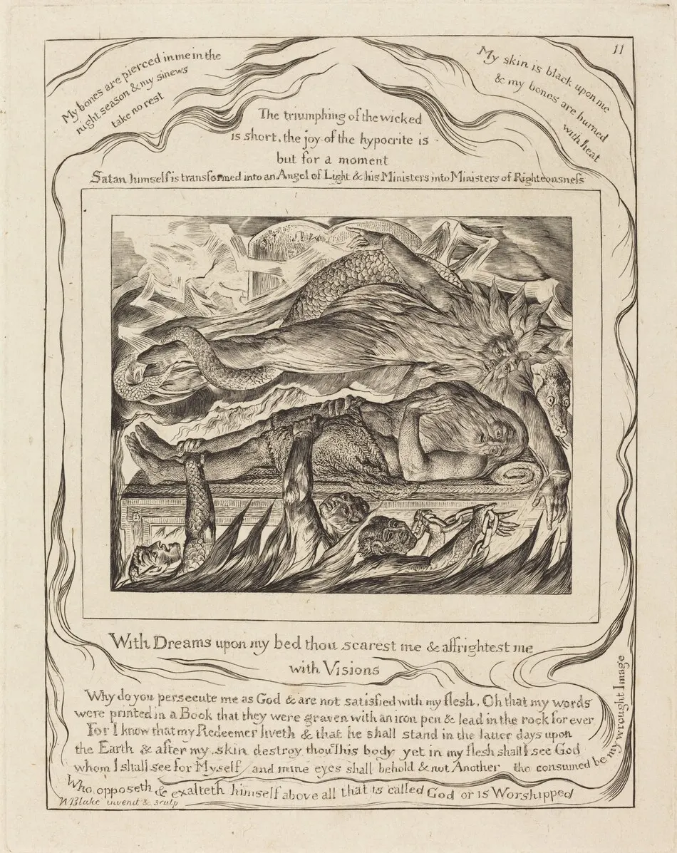 Job's Evil Dreams by William Blake