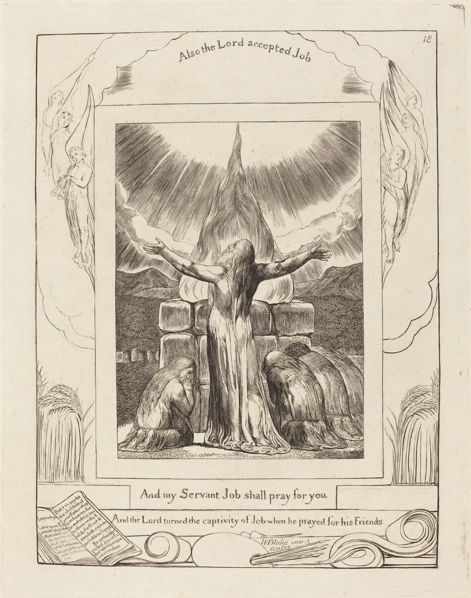 Job's Sacrifice by William Blake