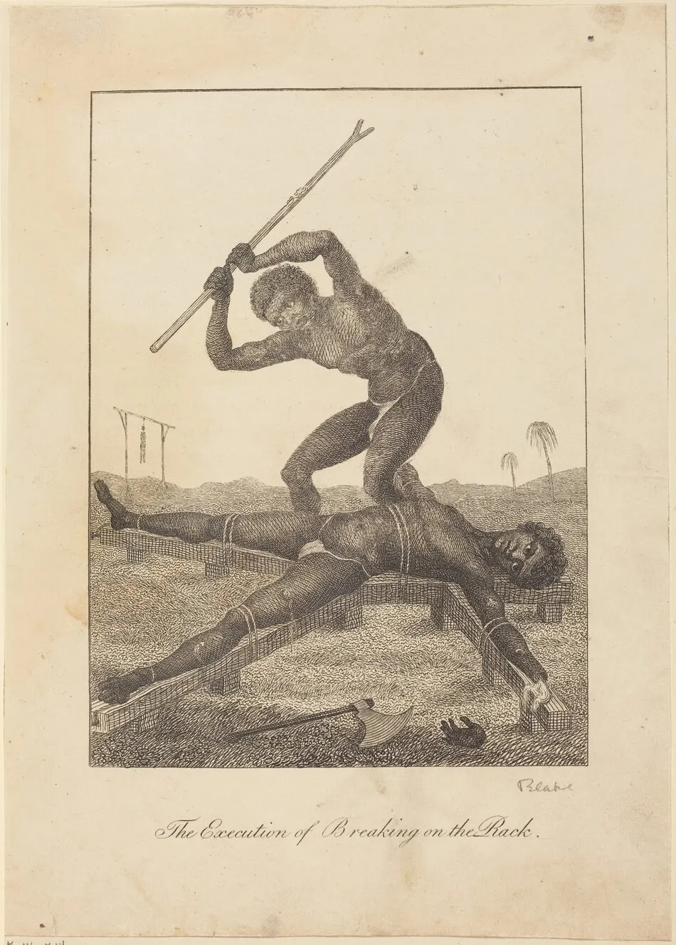 The Execution of Breaking on the Rack by William Blake