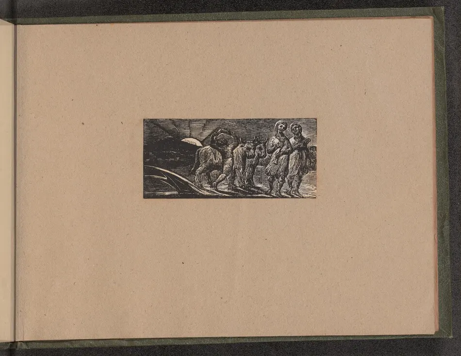 Boy Returning Joyfully with Plough and Oxen by William Blake