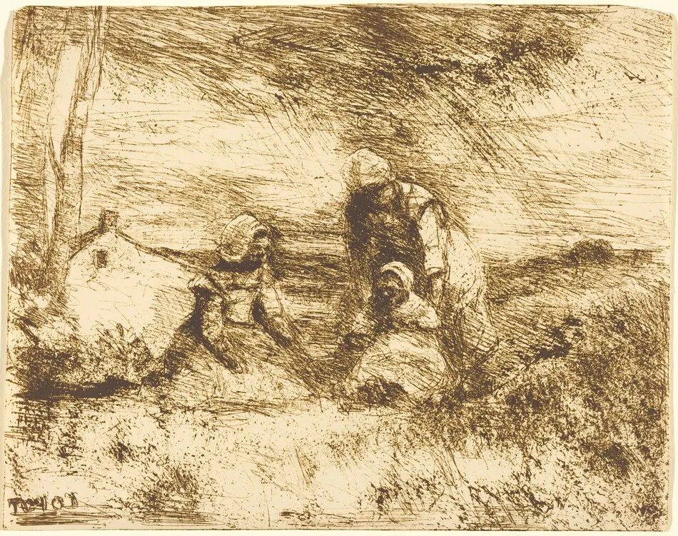 The Little Sister (La Petite Soeur) by Jean-Baptiste-Camille Corot