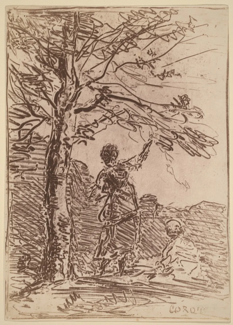 Young Woman and Death (La Jeune Fille et la Mort) by Jean-Baptiste-Camille Corot