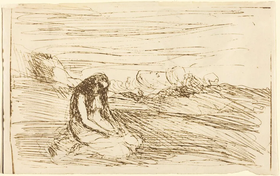 Mary Magdalene in Meditation (Madeleine en meditation) by Jean-Baptiste-Camille Corot