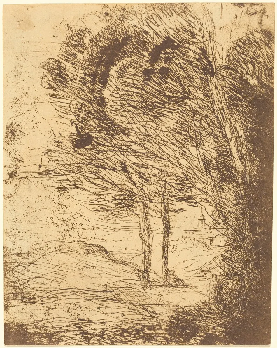 Environs of Genoa (Environs de Genes) by Jean-Baptiste-Camille Corot