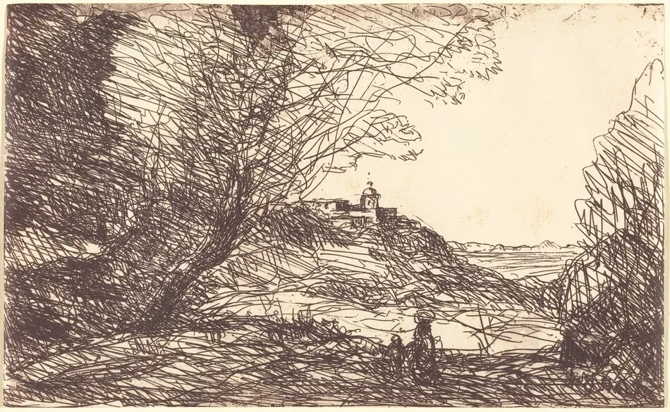 Souvenir of the Environs of Monaco (Souvenir des environs de Monaco) by Jean-Baptiste-Camille Corot
