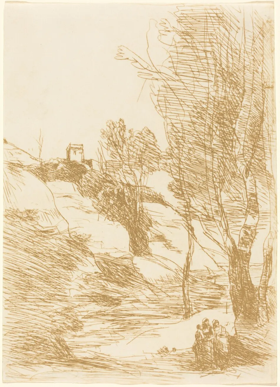Souvenir of Salerno (Souvenir de Salerne) by Jean-Baptiste-Camille Corot