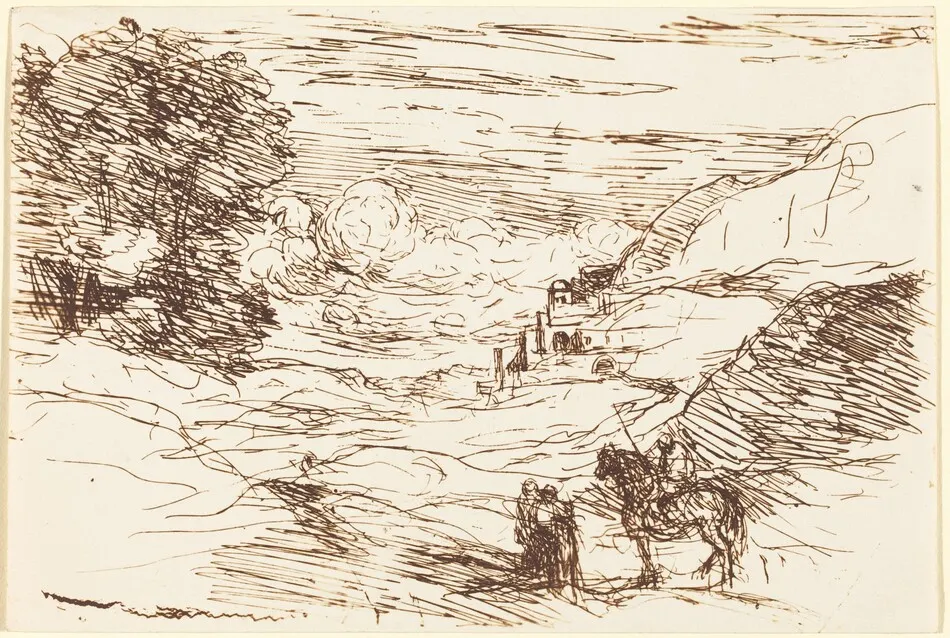 The Paladins (Les Paladins) by Jean-Baptiste-Camille Corot
