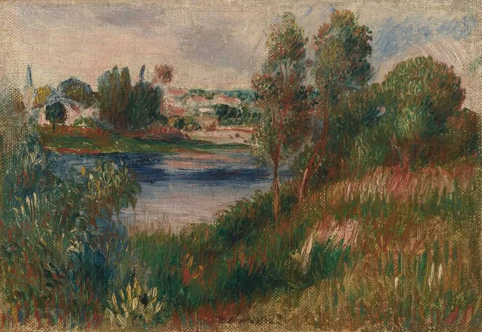 Landscape at Vétheuil by Auguste Renoir
