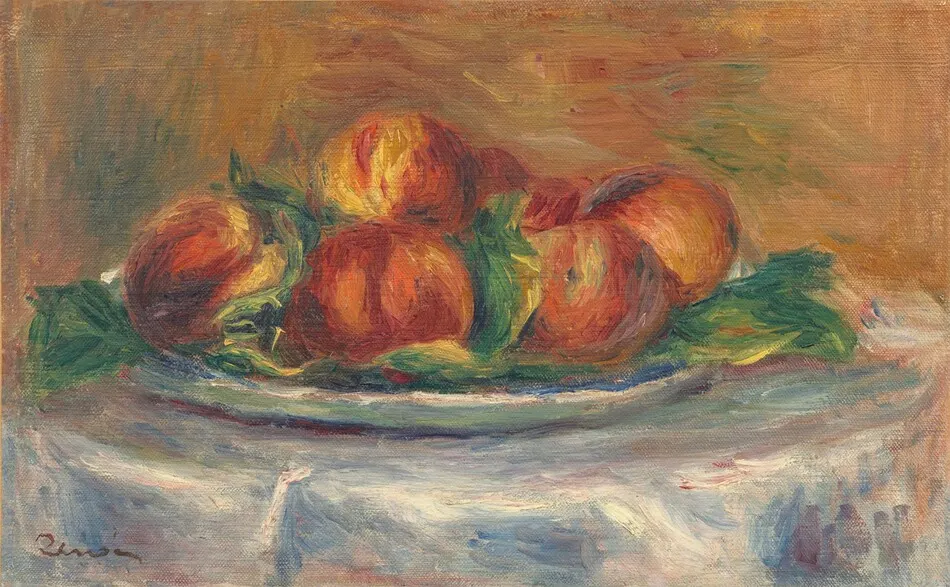 Peaches on a Plate by Auguste Renoir