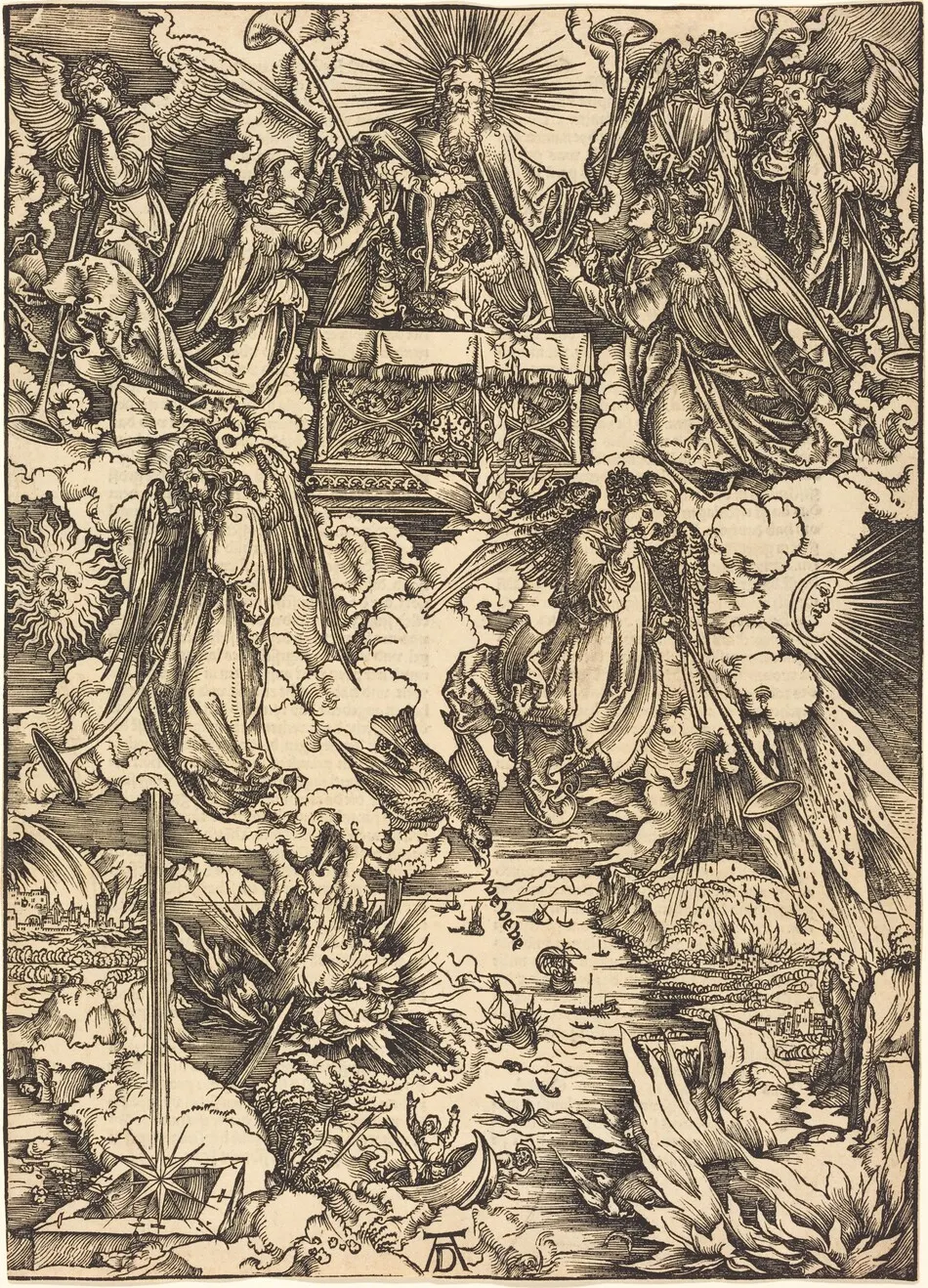 The Seven Angels with the Trumpets by Albrecht Dürer