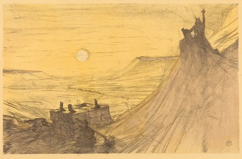 Cover for "Au pied du Sinaï" by Henri de Toulouse-Lautrec