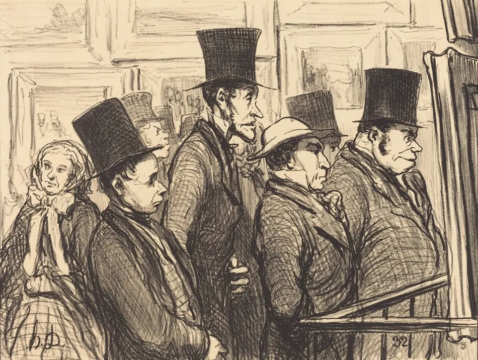Cristi... v'la-t-y un boeuf qui est bien fait!... by Honoré Daumier
