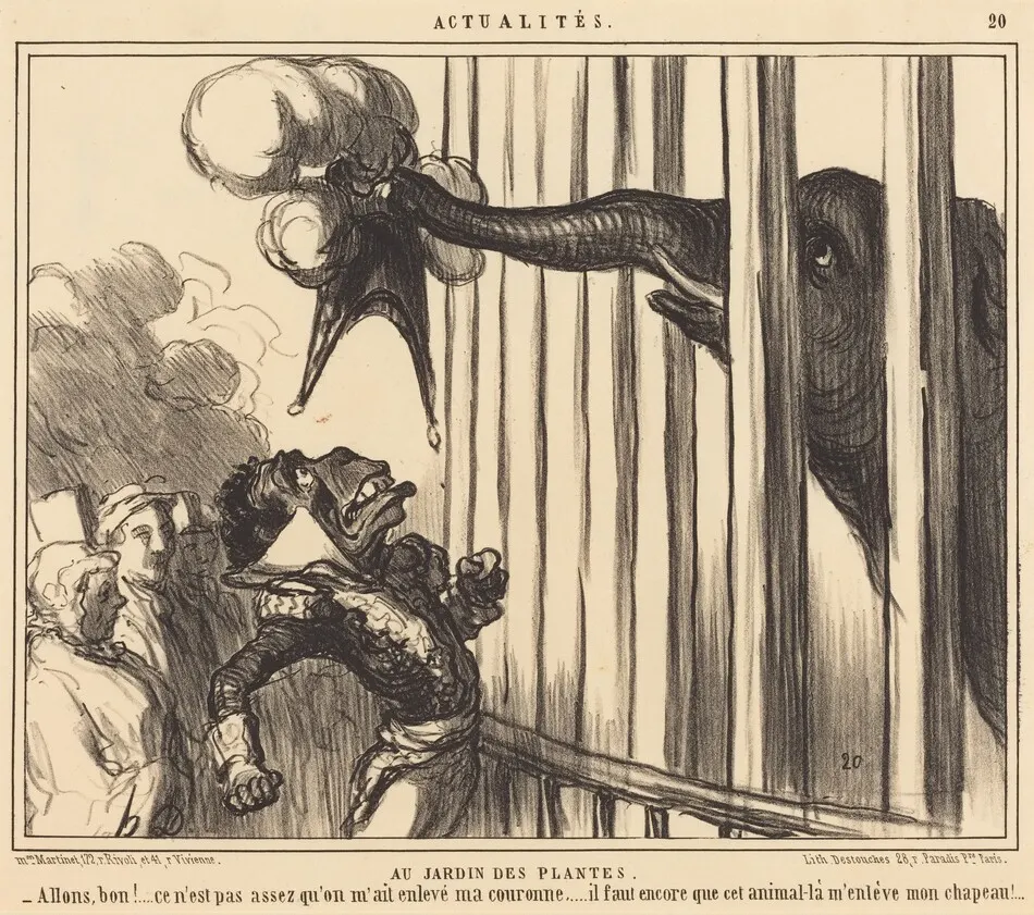 Au Jardin des Plantes by Honoré Daumier