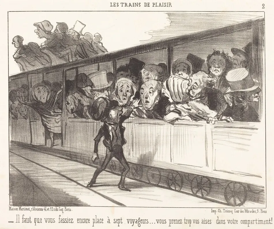 Il faut que vous fassiez encore place... by Honoré Daumier