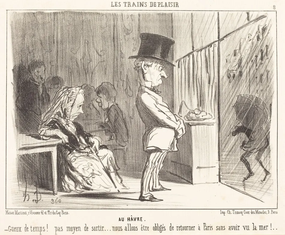 Au Havre by Honoré Daumier