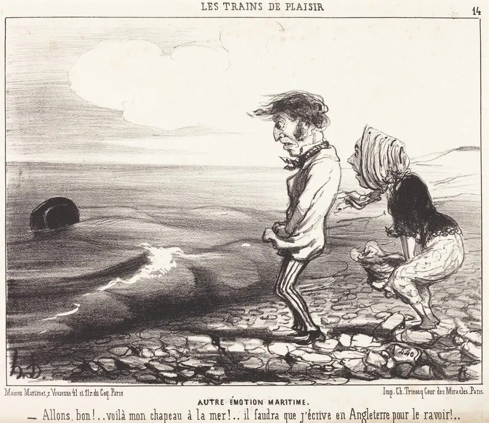 Autre émotion maritime by Honoré Daumier