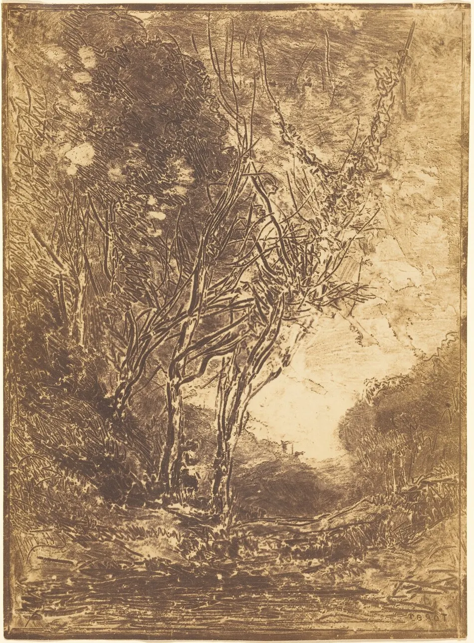 Ambush (L'Embuscade) by Jean-Baptiste-Camille Corot