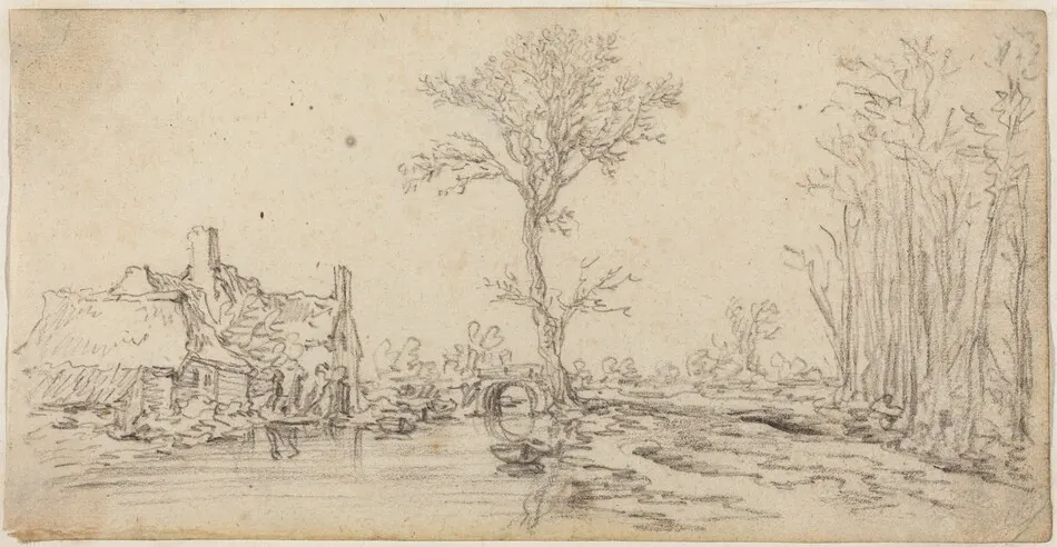 Cottage by a River by Jan van Goyen