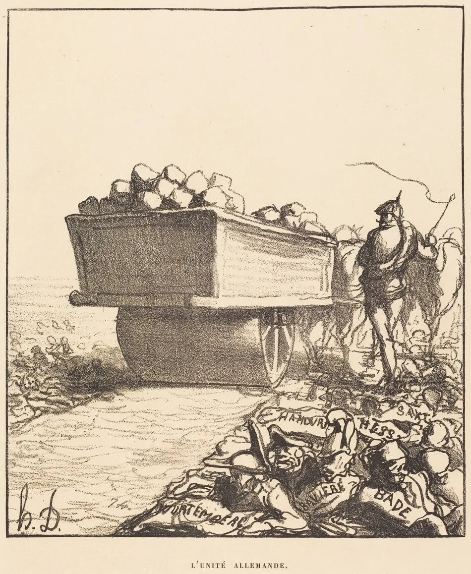 L'unité allemande by Honoré Daumier