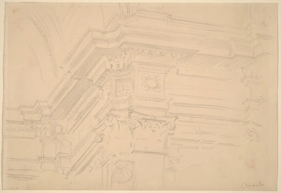 Capilla Real Entablature, Granada by John Singer Sargent