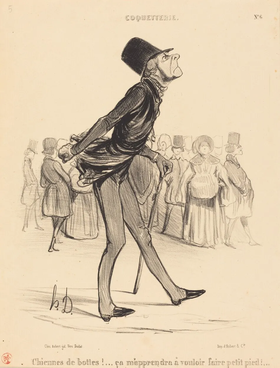 Chiennes de bottes!... by Honoré Daumier