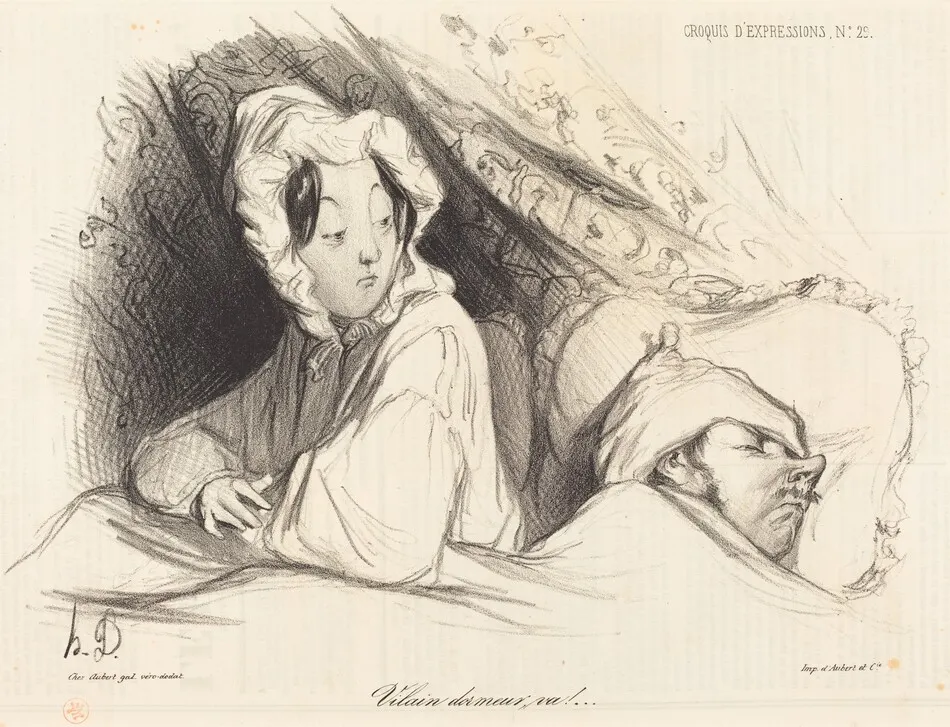 Vilain dormeur, va! by Daumier, Honoré