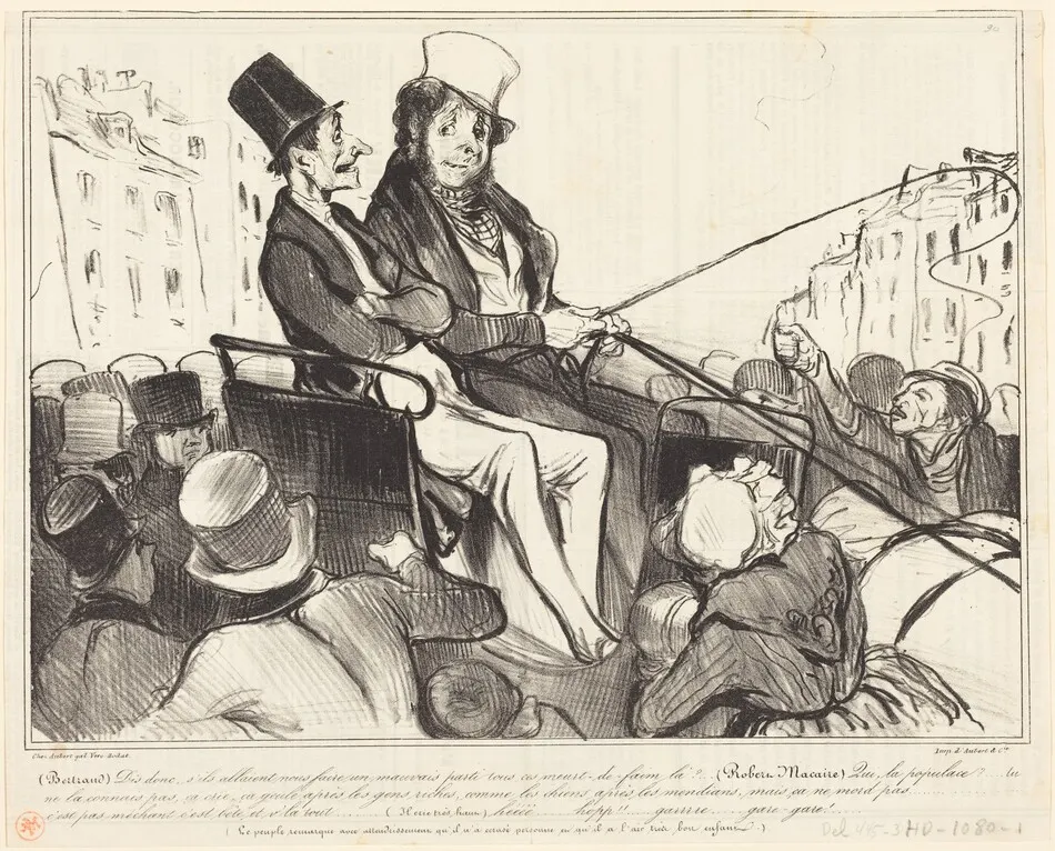 Bertrand, dis donc, s'ils allaient nous faire... by Honoré Daumier
