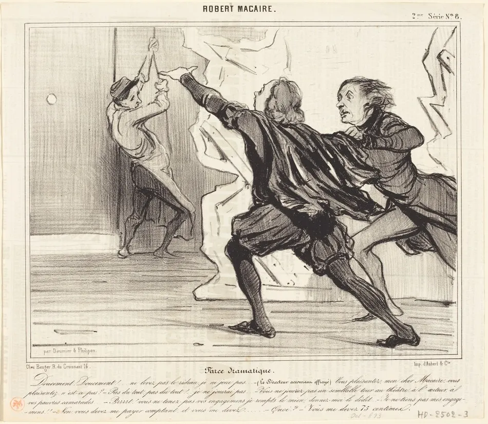 Farce dramatique by Honoré Daumier