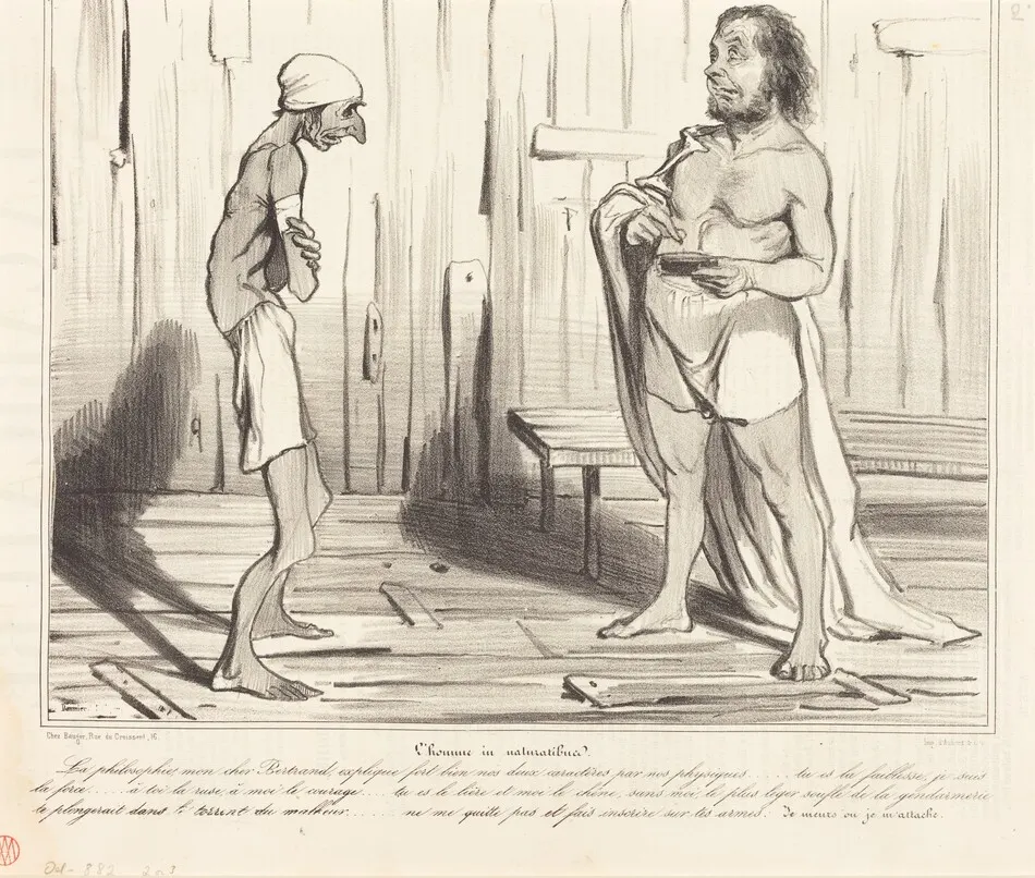 L'homme in naturalibus by Honoré Daumier