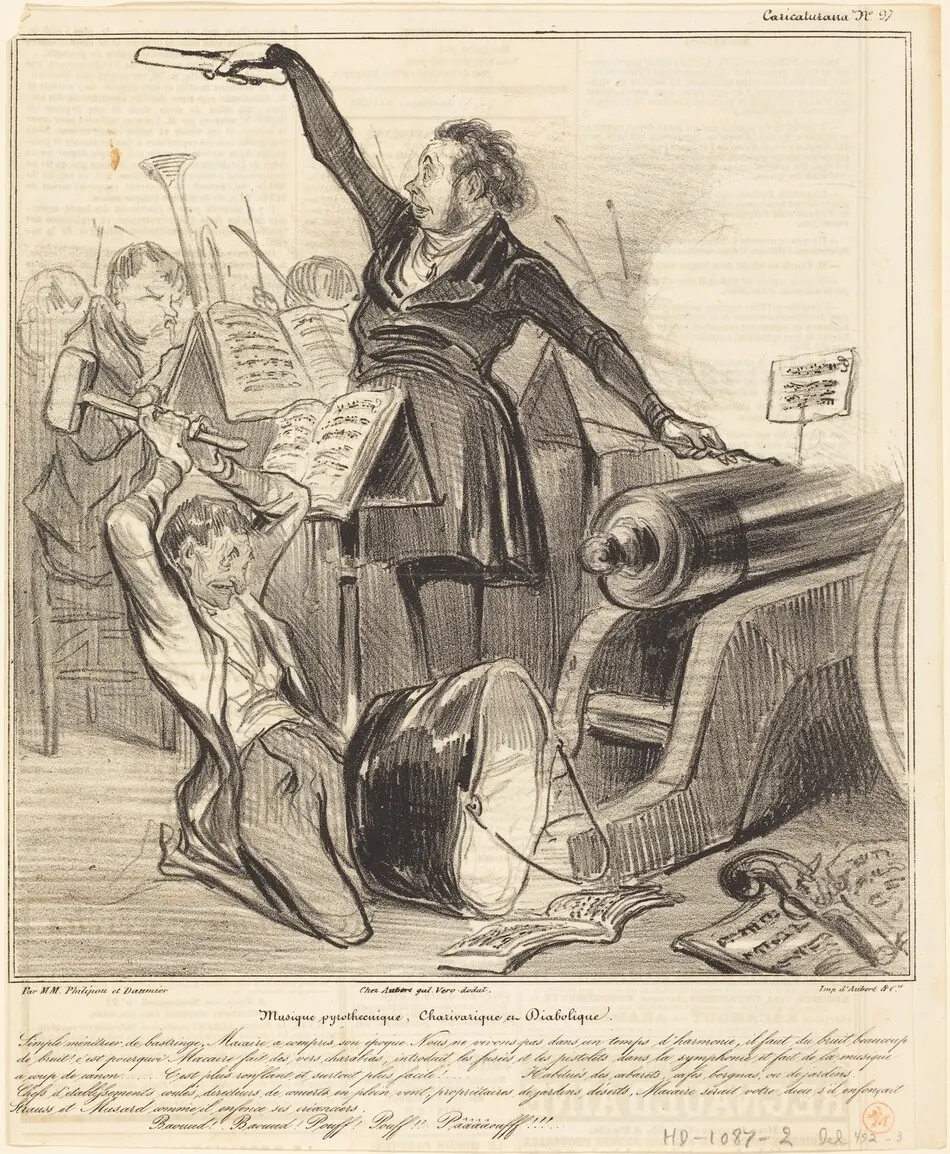 Musique pyrothecnique, Charivarique et Diabolique by Honoré Daumier